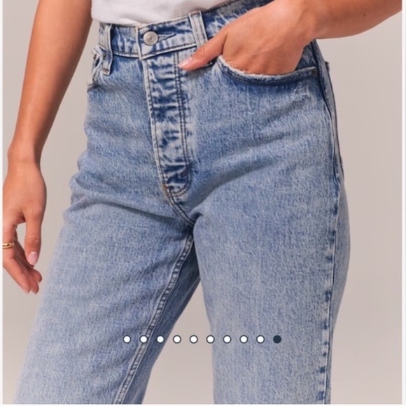 Abercrombie & Fitch Light Blue Women Jeans - Picture 2 of 4